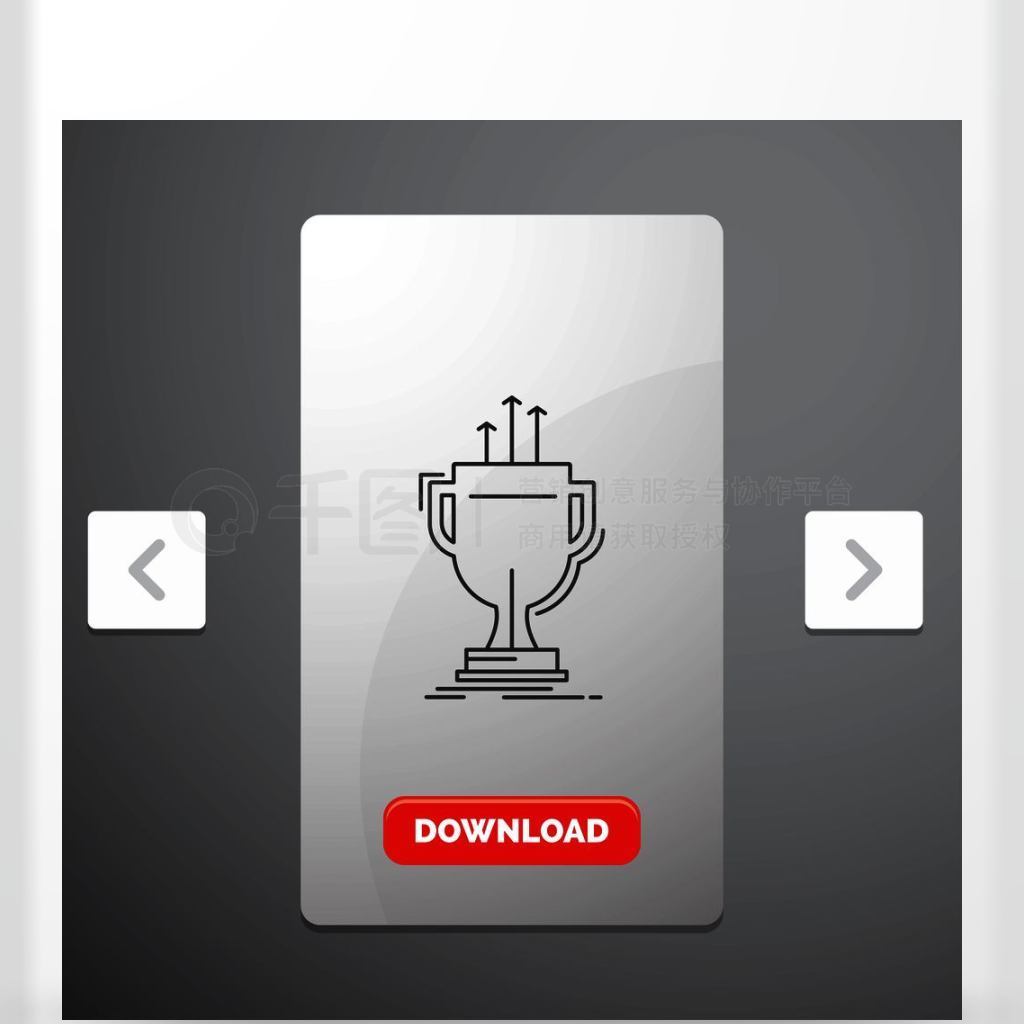 ߣCarousal Pagination Slider DesignRed Download ButtonеLine IconʸEPS10ģ屳