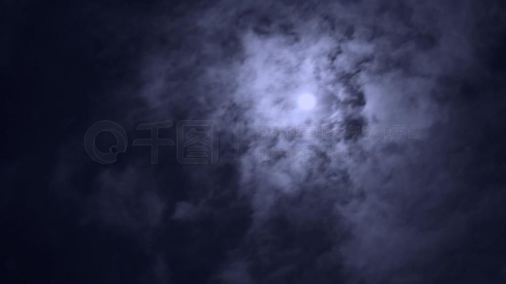 ʱŵҹܲ-Zeitraffer vom Mond mit vorbeiziehenden Wolken