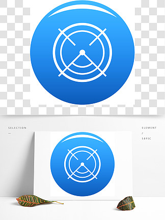 瞄準雷達圖標 i>矢 /i> i>量 /i>孤立的白 i>色 /i> i>背 /i> i>景 /i