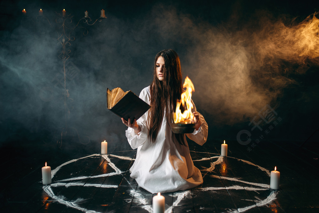 女巫魔法仪式图片