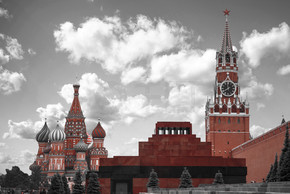 克里姆林宫俄罗斯联邦黑白照片