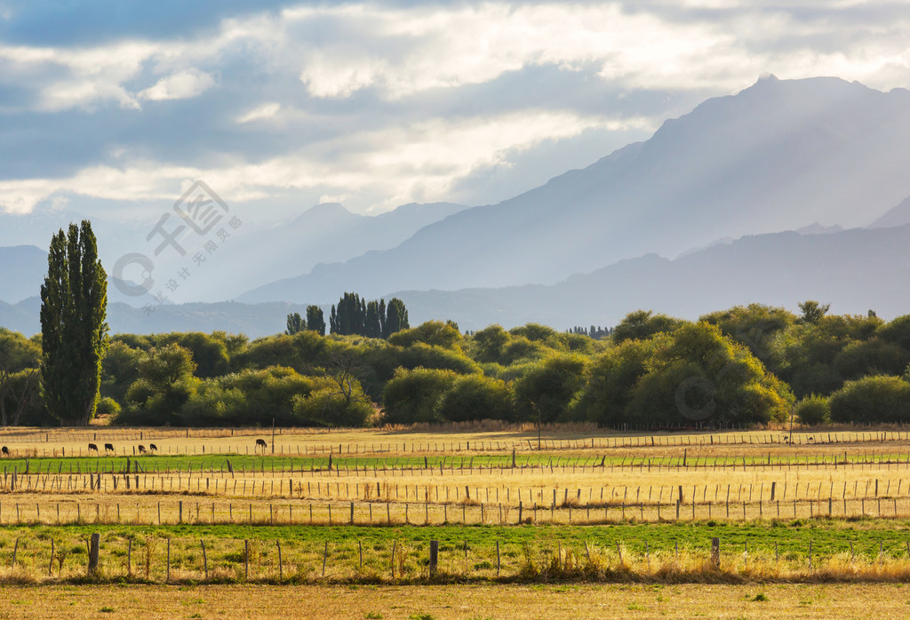 阿根廷山区的乡村风景