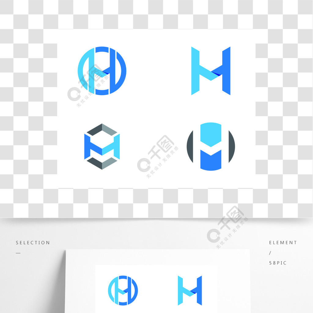 h字母徽标模板设计矢量图1年前发布