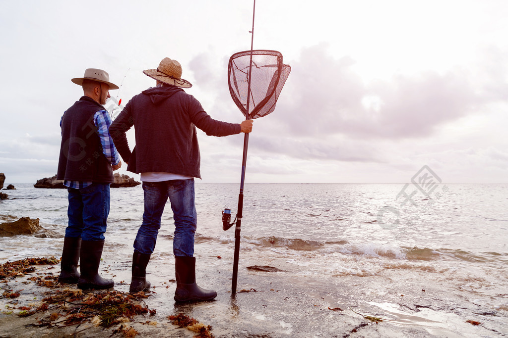 漁夫的照片用杆釣魚的漁民的圖片人物形象免費下載_jpg格式_4300像素