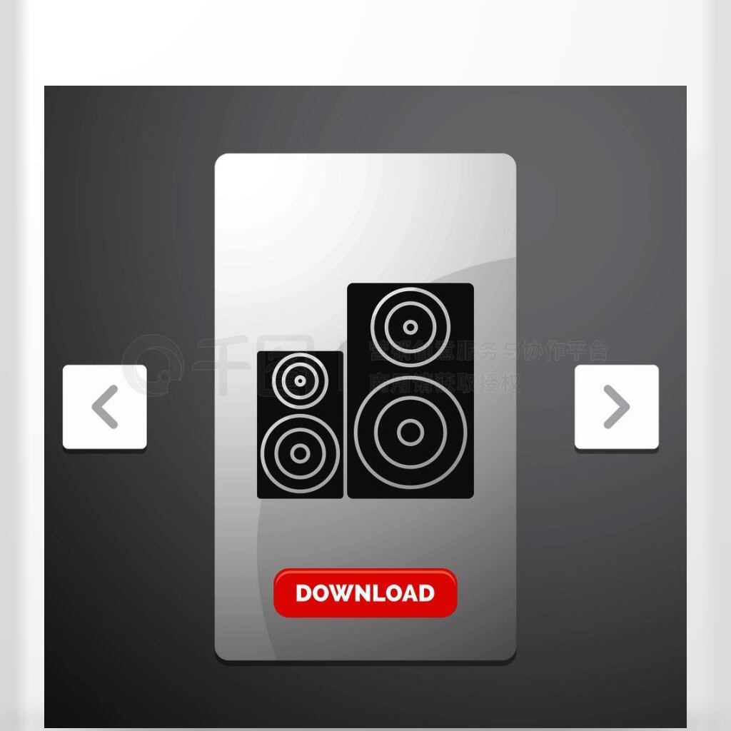 Ƶ߱棬ݲCarousal Pagination Slider DesignеGlyph IconͺɫذťʸEPS10ģ屳