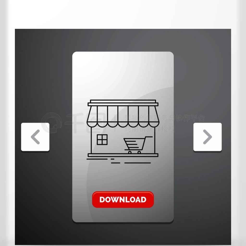 ̵̵꣬꣬гCarousal Pagination Slider DesignRed Download ButtonеͼʸEPS10ģ屳