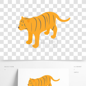 韩国老虎图标韩国老虎矢量图标为web的等距插图韩国老虎图标,等距样式
