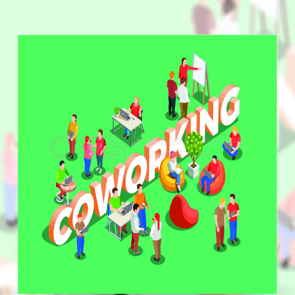 ְҵߵַͼɫı׾ıCoworking˵ɫȾý֤ӿռȾ౳