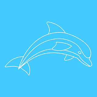 空心小海豚符号图片