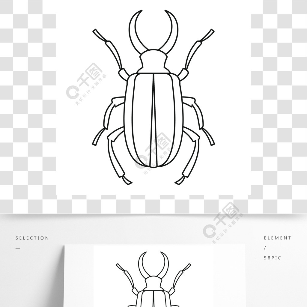 lucanus鹿甲虫图标概述lucanus鹿甲虫网的传染媒介象的例证lucanus鹿