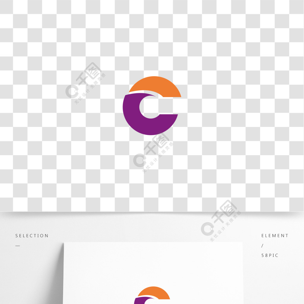 c字母徽標模板矢量設計