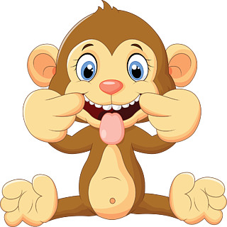 媒介象动画片隔绝的卡通风格的条纹的猴子图标非洲商人喜欢三只小猴子