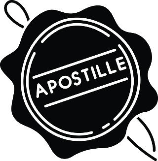 apostille蠟封印黑色標誌符號圖標公證服務郵票合法化公證公證文件