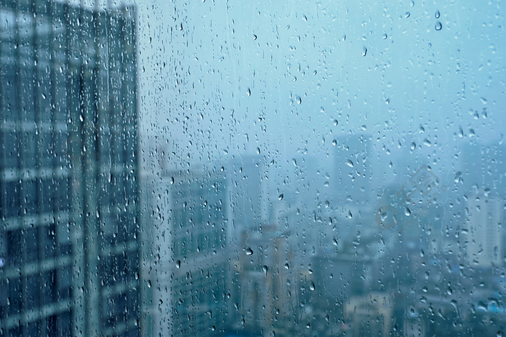 雨水玻璃壁纸图片