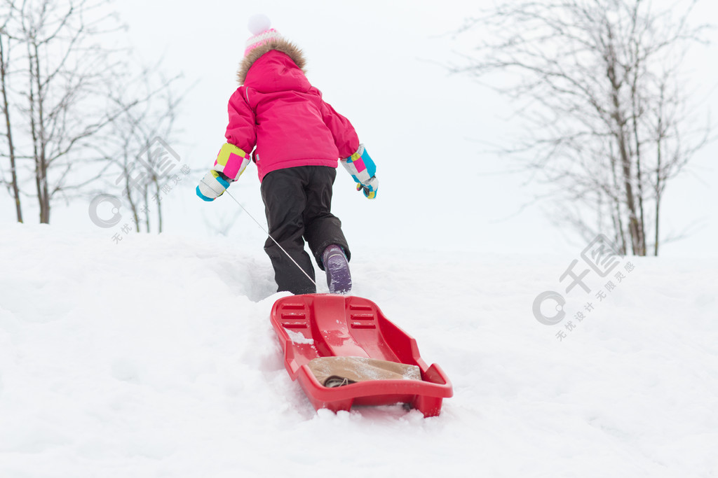 儿童雪爬犁的制作图片