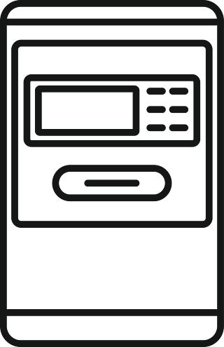 機場atm機圖標概述機場atm機矢量圖標在白色背景上隔離的網絡設計機場