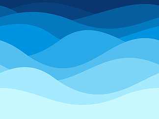 蓝色波浪图案summer湖波浪线,海滩波浪水流量曲线抽象景观,充满活力的