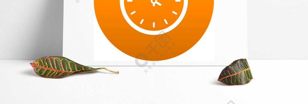时钟时间图标时钟时间任何设计桔子的传染媒介象的简单的例证时钟时间
