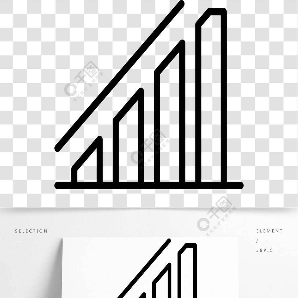 5g網絡信號強度圖標,輪廓樣式