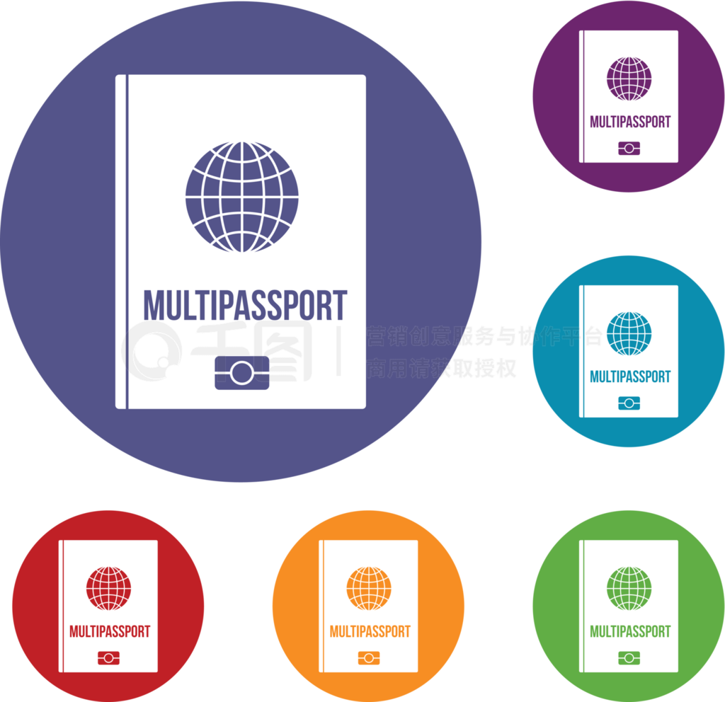 MultipassportͼΪwebıƽȦɫɫɫ໤ͼ꼯