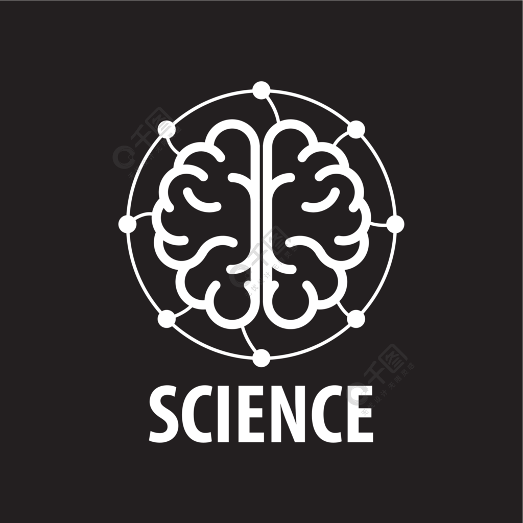 矢量大脑徽标模板设计徽标的大脑矢量图的图标