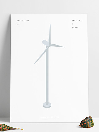 风力涡轮机图标等轴测图的风力涡轮机在白色背景上孤立的网络设计矢量图标风力涡轮机图标，等距样式