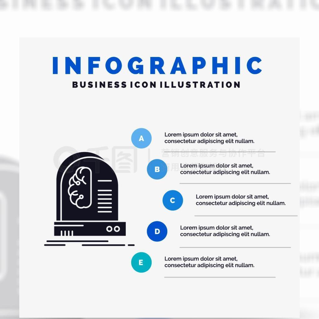 AIԣδ鱨վʾĸĻϢͼģɫinfographicʽȾý֤GlyphɫȾýEPS10ժҪģ屳