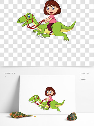 恐龙含着女孩的头漫画图片