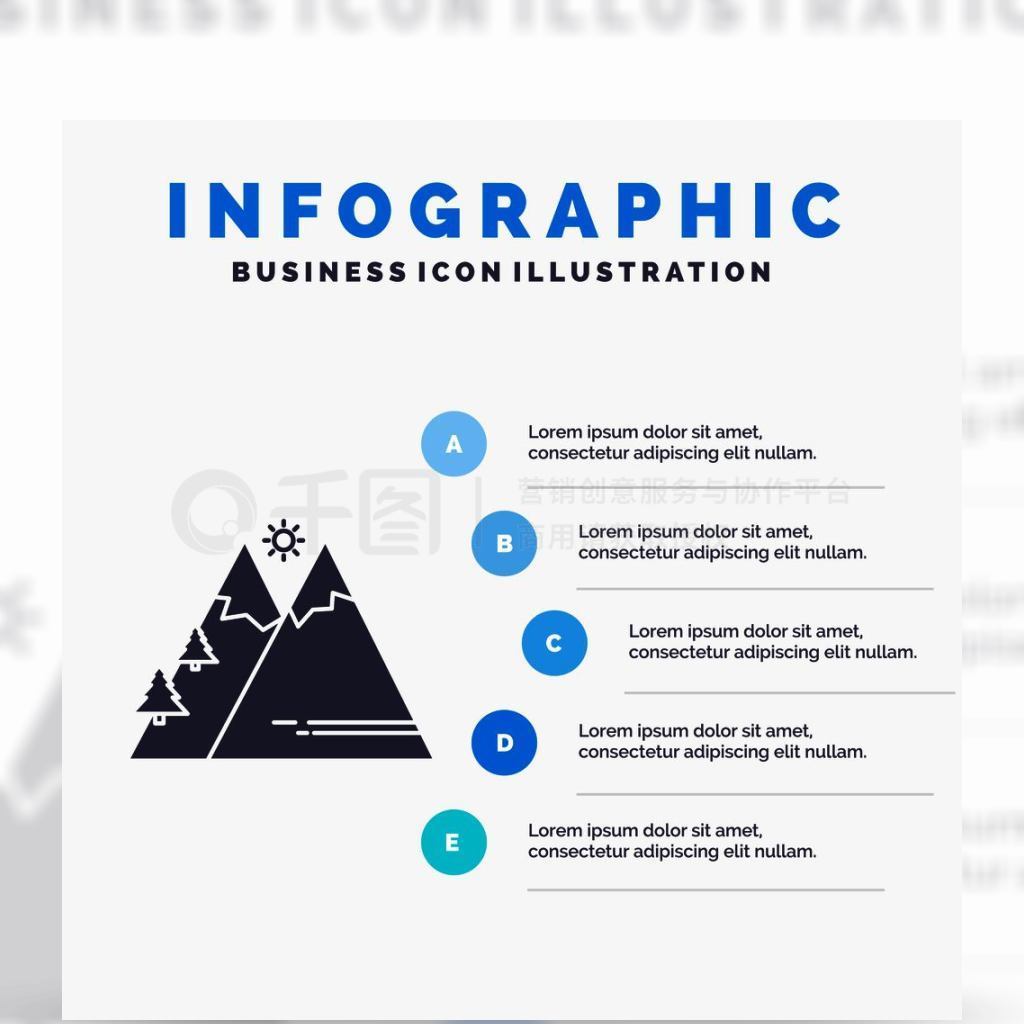 ɽȻ⣬̫ԶվʾĸͼģɫinfographicʽȾý֤GlyphɫȾýEPS10ժҪģ屳