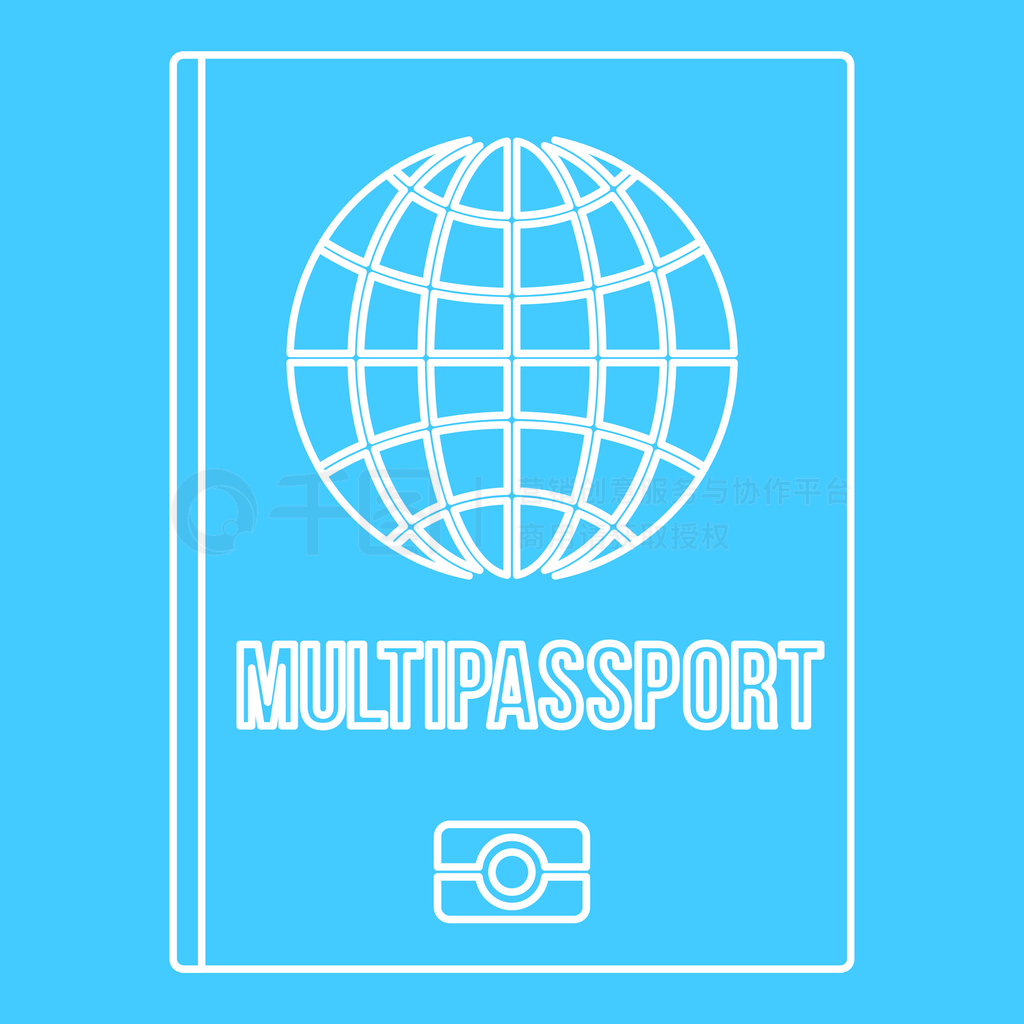 Multipassportͼɫʽʸͼϸ߱־໤ͼ꣬ʽ