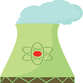 核能发电卡通图片