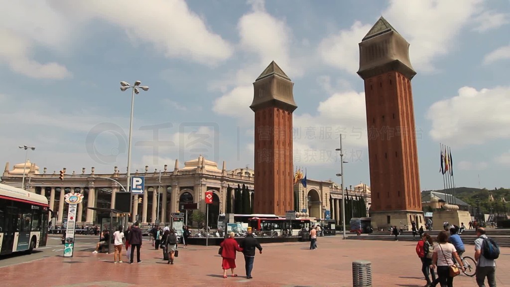 㳡Plaza de Espaa mit den Venetian Towersڰ