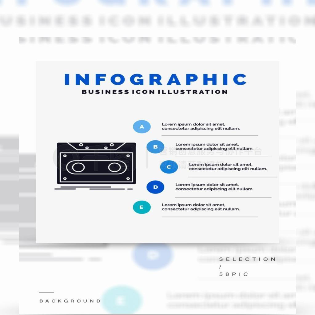 ʾ¼Ŵ¼վʾĸͼģɫinfographicʽȾý֤GlyphɫȾýEPS10ժҪģ屳