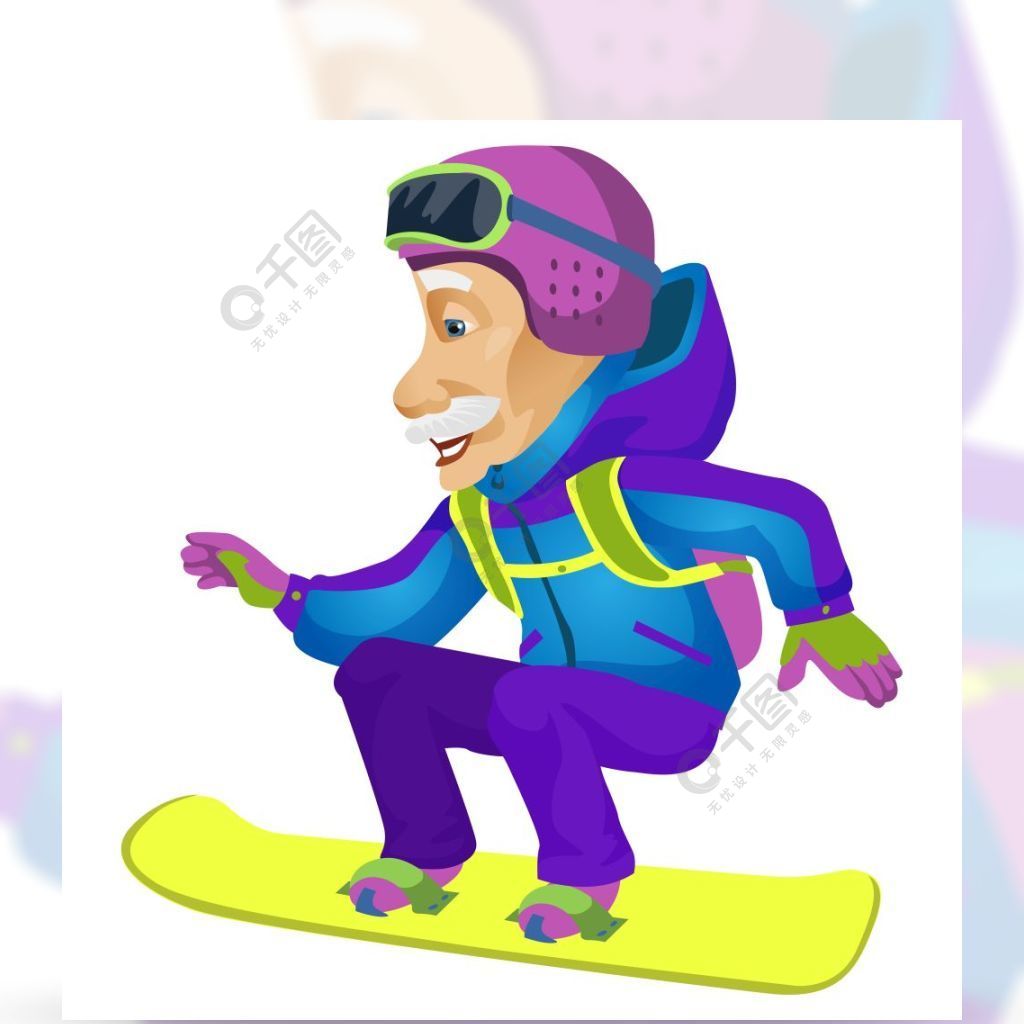 在灰色梯度背景隔绝的漫画人物爱因斯坦单板滑雪传染媒介eps 10