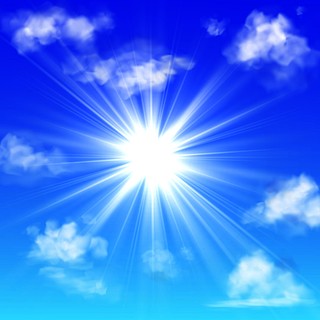 微信头像蓝天白云太阳图片