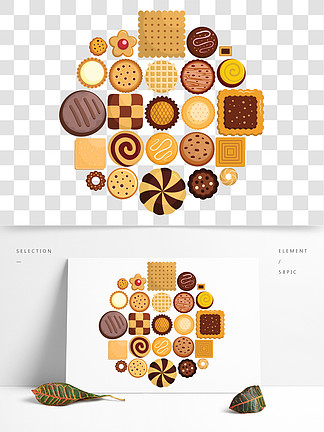 饼干饼干图标设置<i><i>2</i></i><i>5</i>饼干饼干矢量图标为web的平面插图饼干饼干图标集，平面样式
