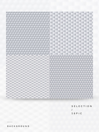 时髦现代<i>techno</i>白色几何矢量纹理，折纸背景设置仿造结构织品，纹理集合织品的例证时尚现代技术白色几何矢量纹理，折纸背景设置