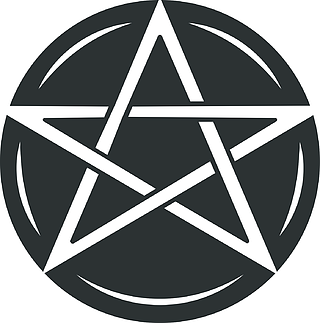 威肯&异教徒的轮廓符号巫术,深奥和合成代谢的迹象神秘的七卦矢量孤立