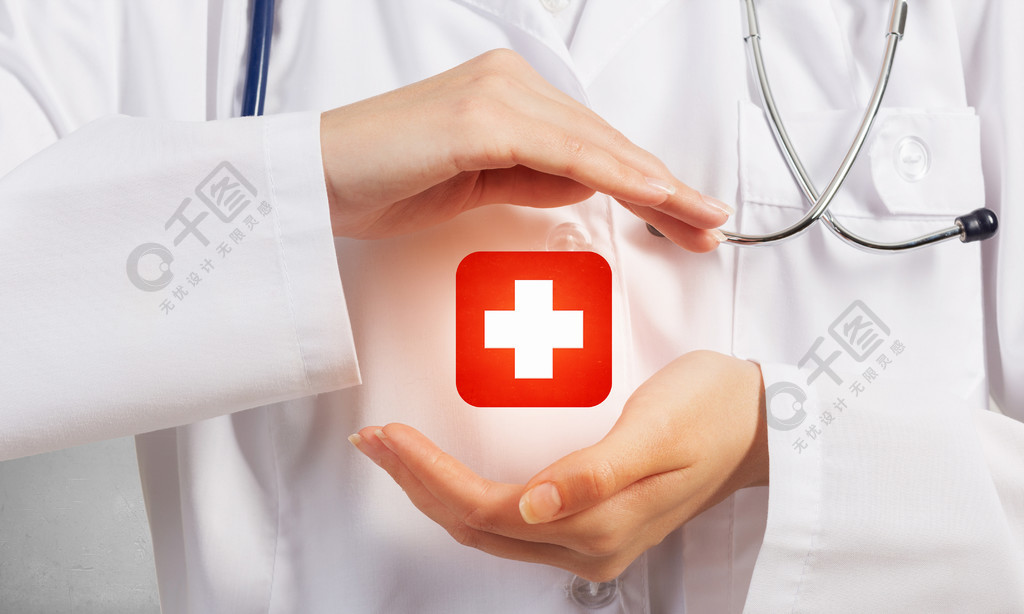 医学十字符号白色显示医学的女医生十字标志1年前发布