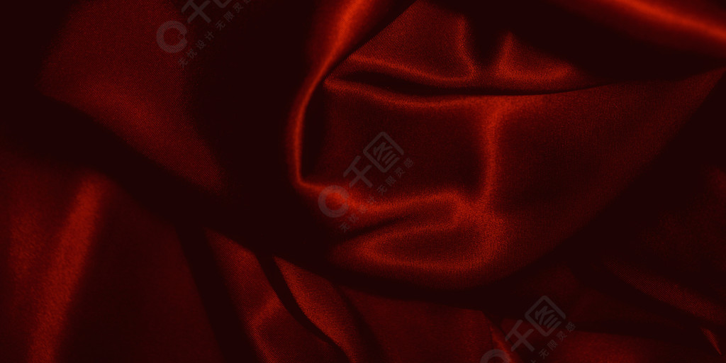黑色丝绸红色缎面丝绸的质地关闭