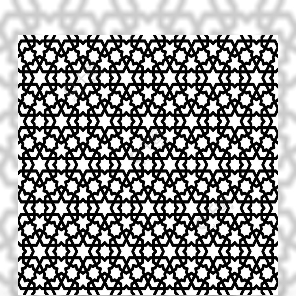 黑白线织物纺织背景激光切割的伟大设计粗线角和圆角在黑色和白色的