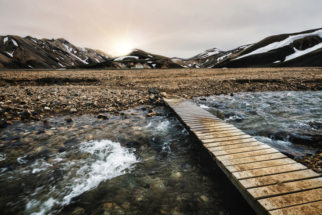 landmannalaugar超現實的自然風景風景在冰島北歐歐洲的高地的美麗的