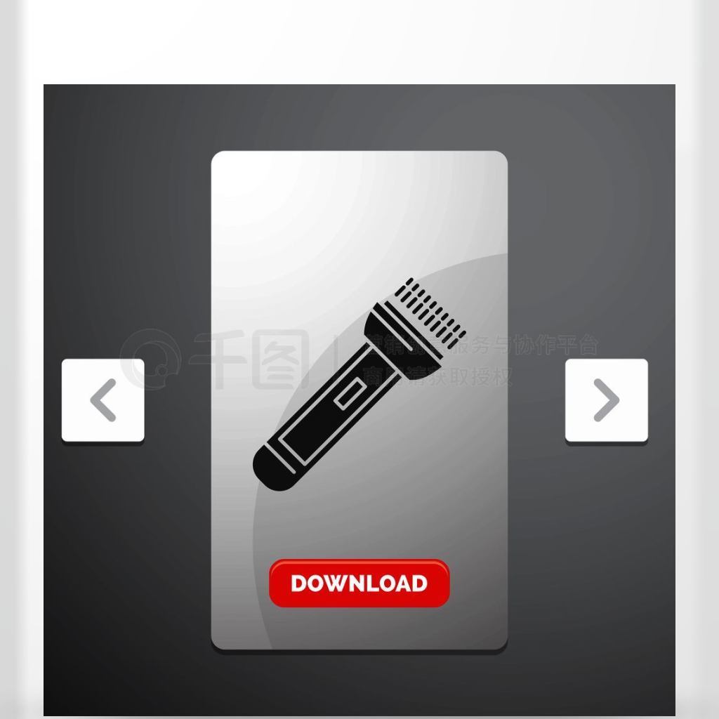 棬ƹ⣬ƣ¶ӪԶCarousal Pagination Slider DesignͺɫDownload ButtonеGlyph IconʸEPS10ģ屳