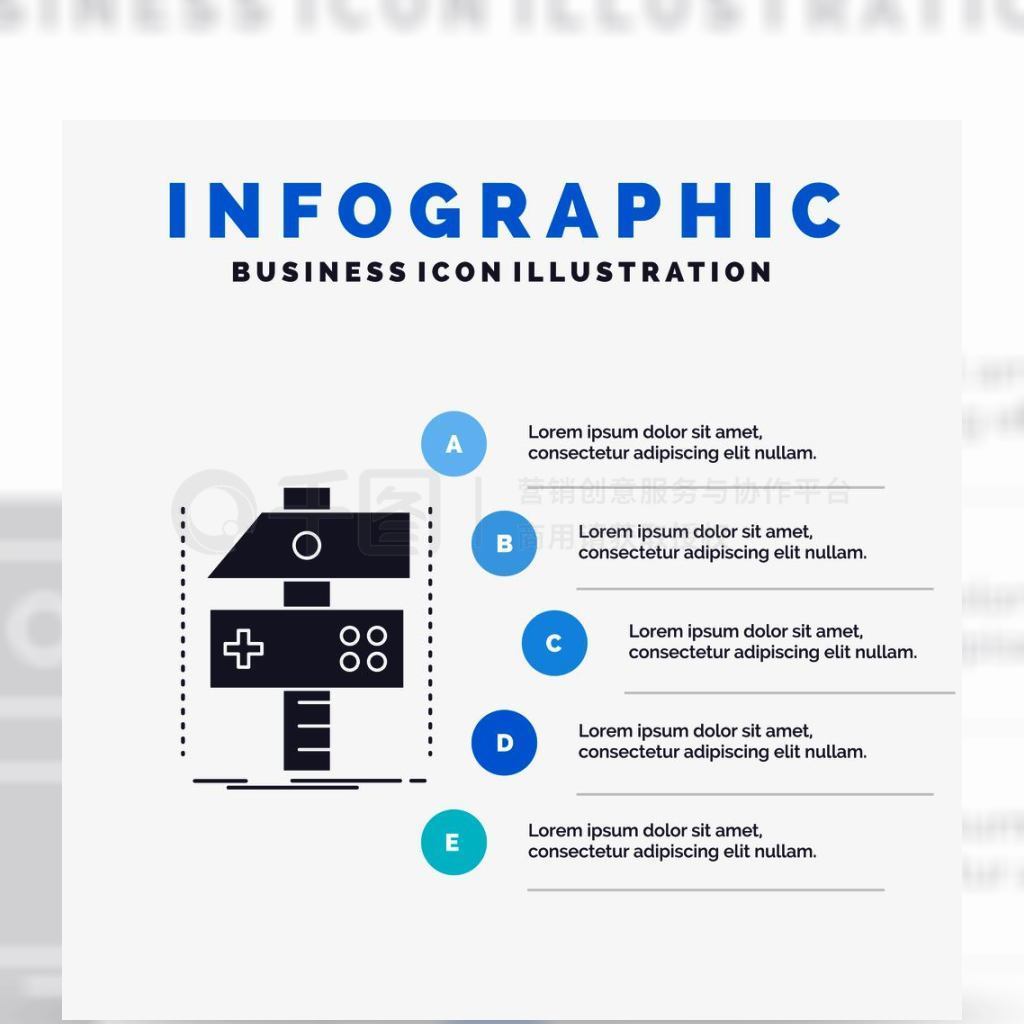 Ϊվʾĸ幹̣ϷϢͼģɫinfographicʽȾý֤GlyphɫȾýEPS10ժҪģ屳