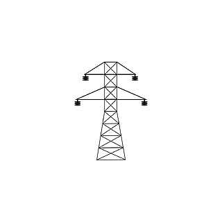 电塔标志图标矢量设计