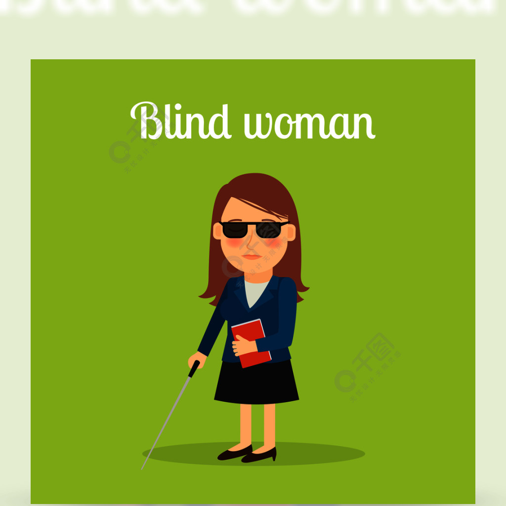 盲人女孩动漫头像图片