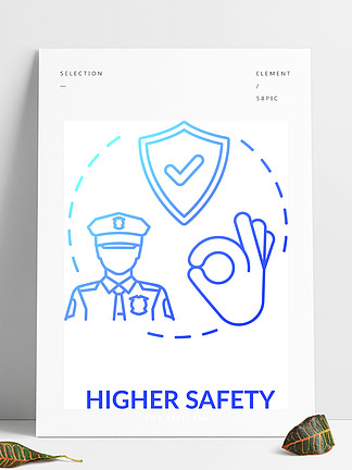 更高的安全性蓝色概念图标隐私安全可靠的警卫和警察人寿<i>保</i><i>险</i>和<i>保</i><i>险</i><i>保</i>护的想法细线图矢量孤立的轮廓RGB彩色绘图更高安全性的蓝色概念图标