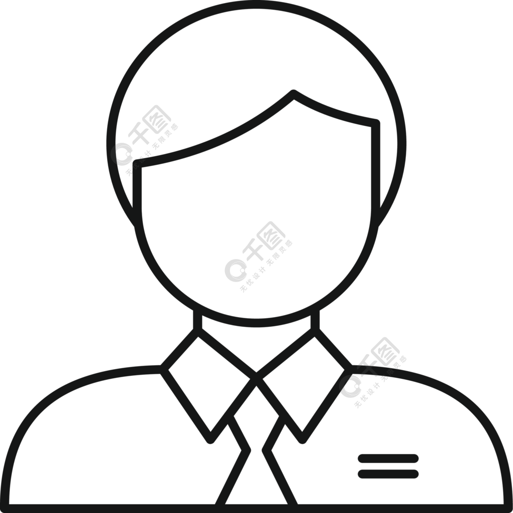 圖標在白色背景上孤立的網絡設計人業務頭像圖標,輪廓樣式1年前發佈