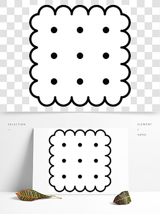 方形饼干图标概述在白色背景网络设计的方形饼干矢量图标方形饼干图标