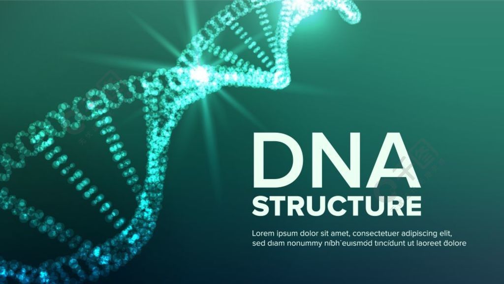 dna結構矢量科學背景生物技術概念人類基因組圖dna結構矢量抽象螺旋